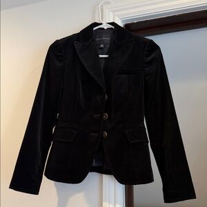 Banana Republic Black Women's Velvet Blazer